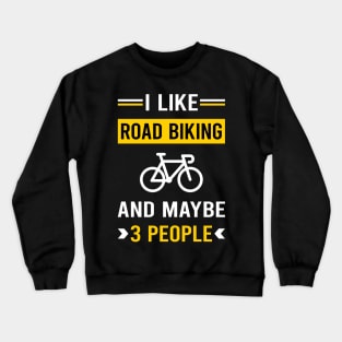 3 People Road Biking Crewneck Sweatshirt